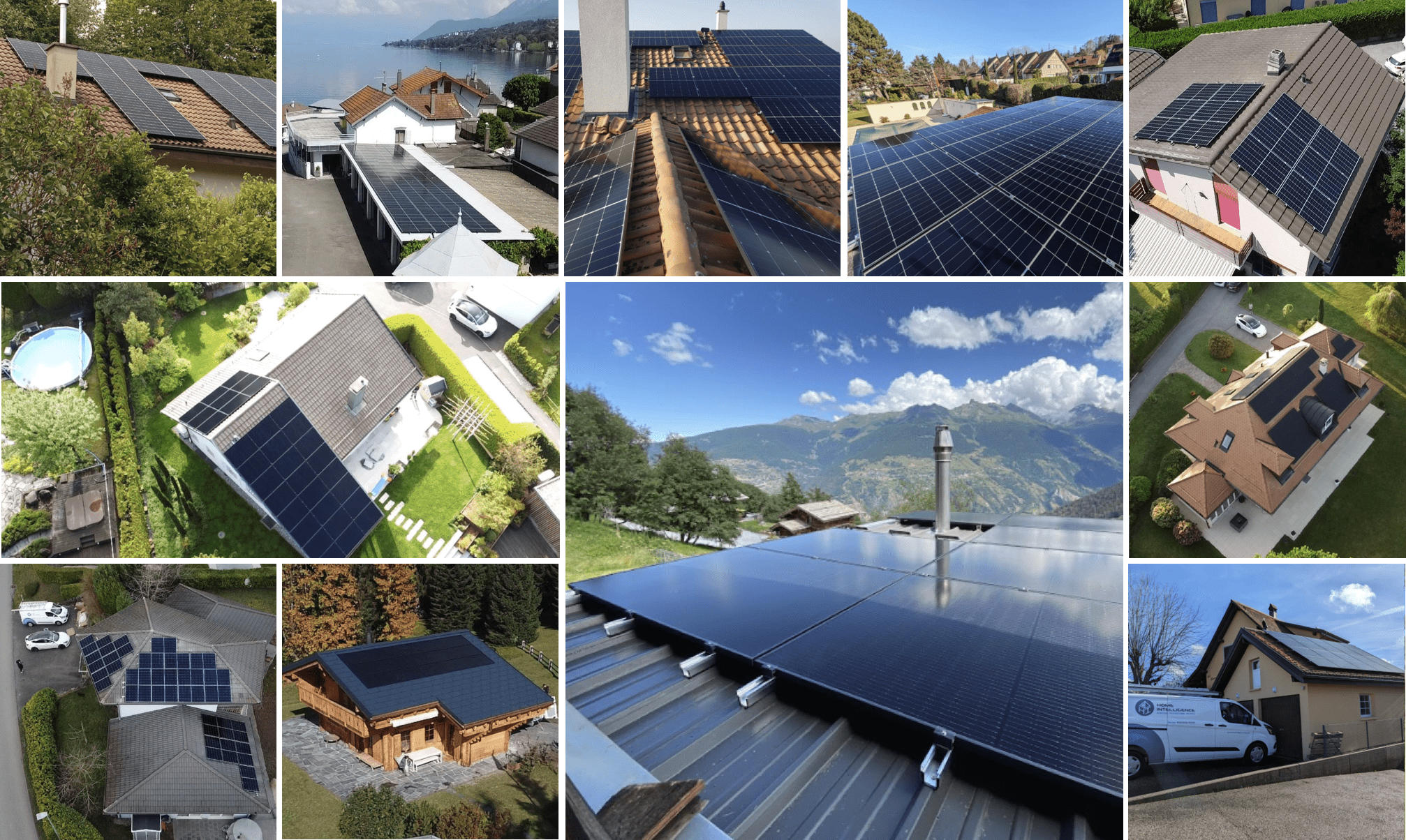 Réalisations de panneaux solaires par Home Intelligence