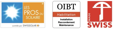 Les Pros du Solaire, OIBT, Membre Swissolar, Swiss Made