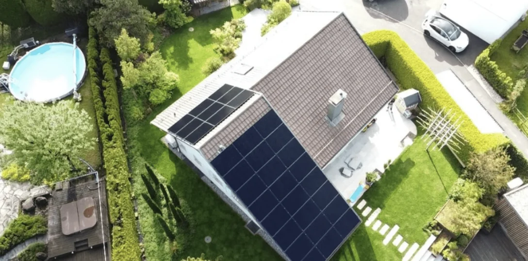 Villa équipée d'une installation solaire Home Intelligence